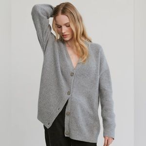 Jenni Kayne Cashmere Cocoon Cardigan - Heather Gray S